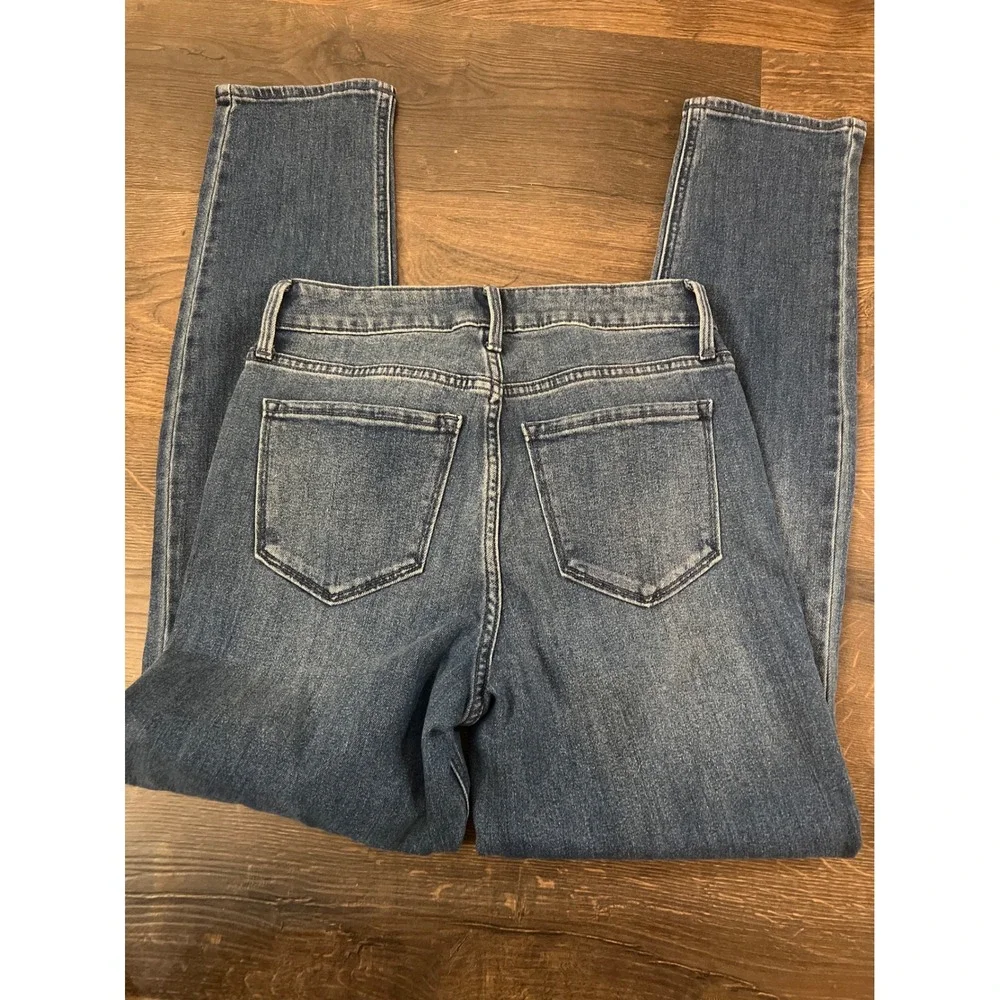 OLD NAVY High Rise WOW Straight Leg Blue Wash Denim‎ Jeans Womens Size 4